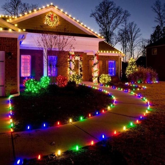 Led outdoor christmas decor