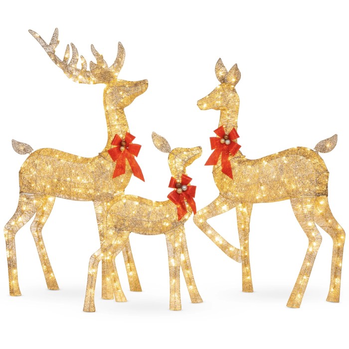 Christmas deer decor outdoor