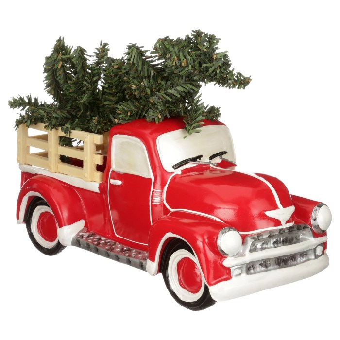 Christmas decor red truck