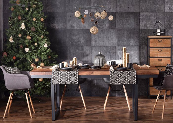 Industrial Design Style Christmas Decor