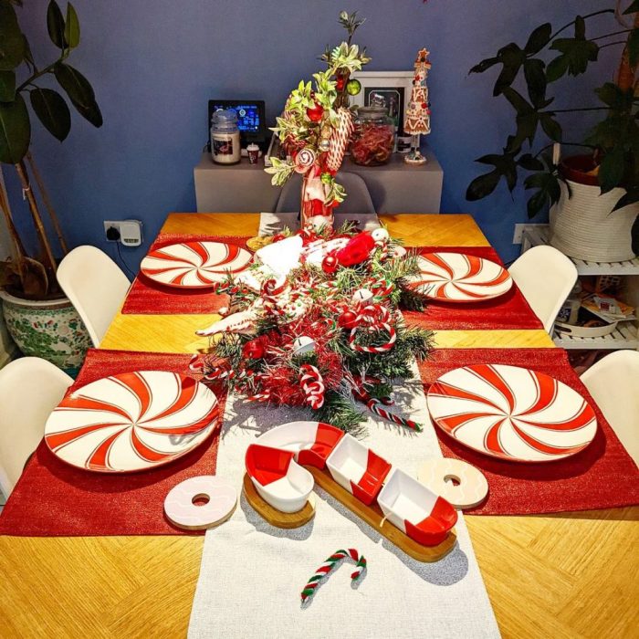 Christmas decor for tables pinterest