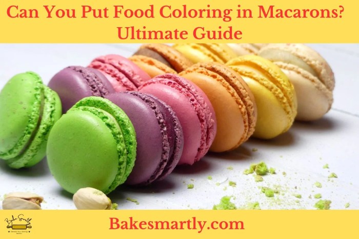 Can you make macarons without food coloring