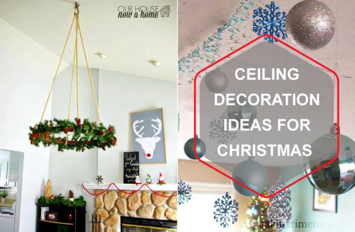 Christmas ceiling decor ideas