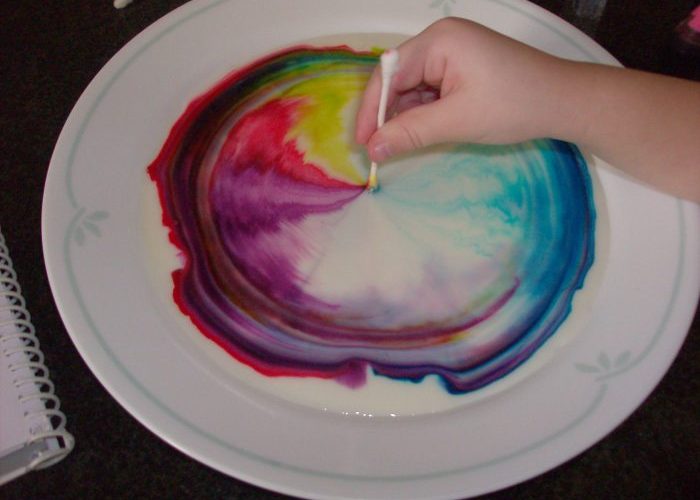 Soap Milk Food Coloring Experiment Fun!