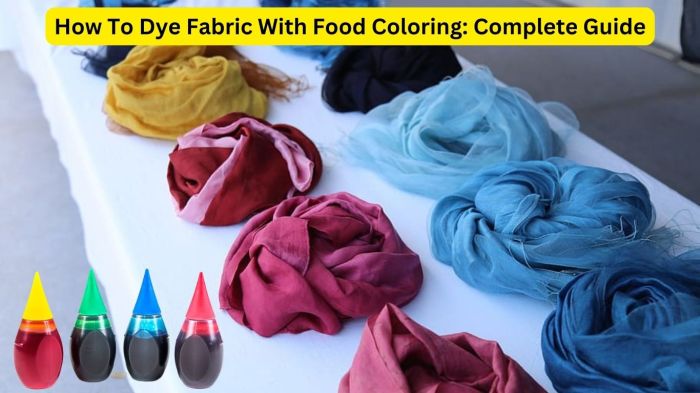 Food coloring to dye clothes