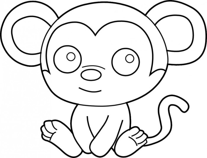 Animal coloring pages for kids simple