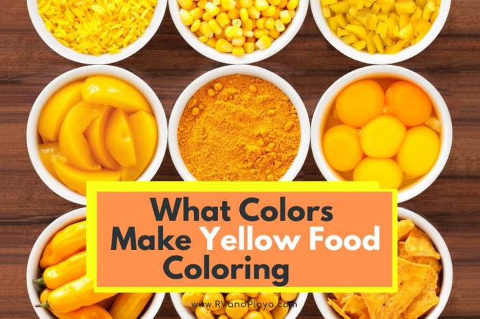 How do you make yellow food coloring