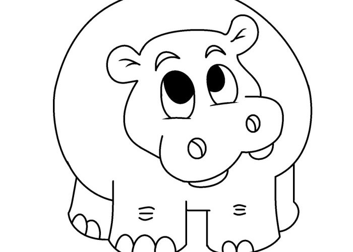 Coloring Animals Worksheet for Kindergarten