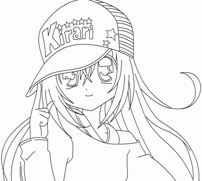 Anime free printable coloring pages