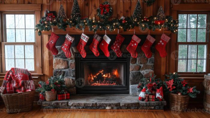 Christmas fireplace decor ideas