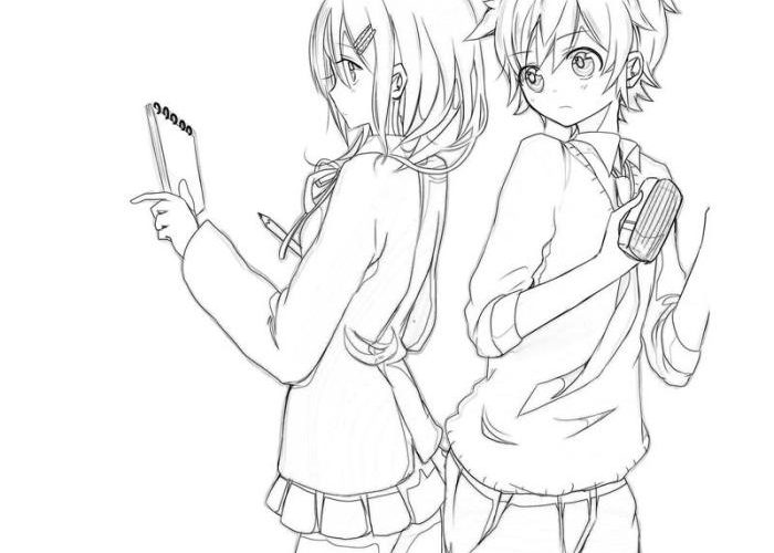 Anime Couple Coloring Pages A Creative Guide