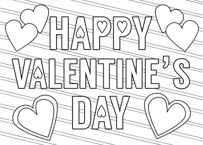 Anime Valentines Day Coloring Pages