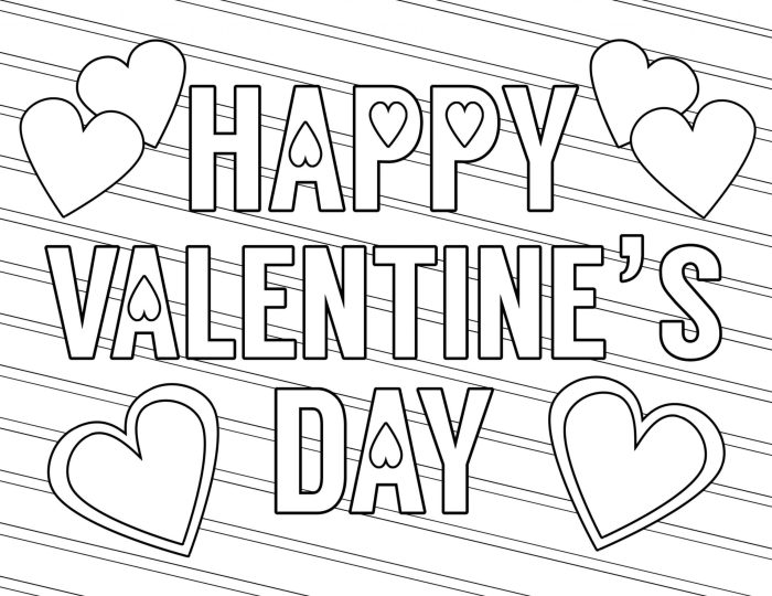 Anime valentines day coloring pages