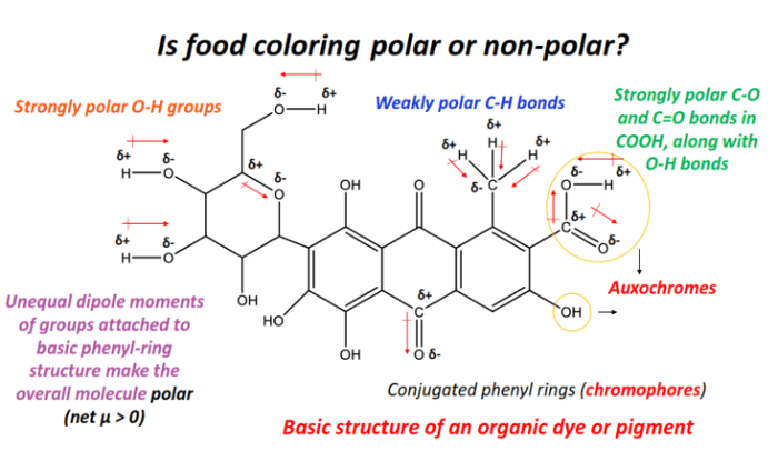 Is Food Coloring Polar or Nonpolar?