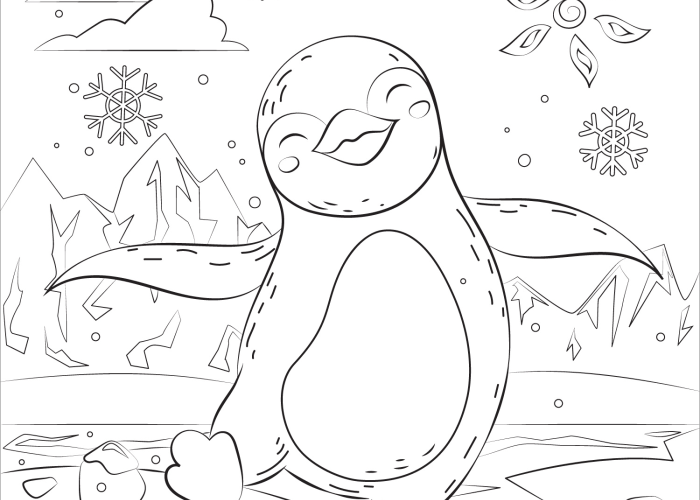 Easy Animal Coloring Pages Penguin Designs