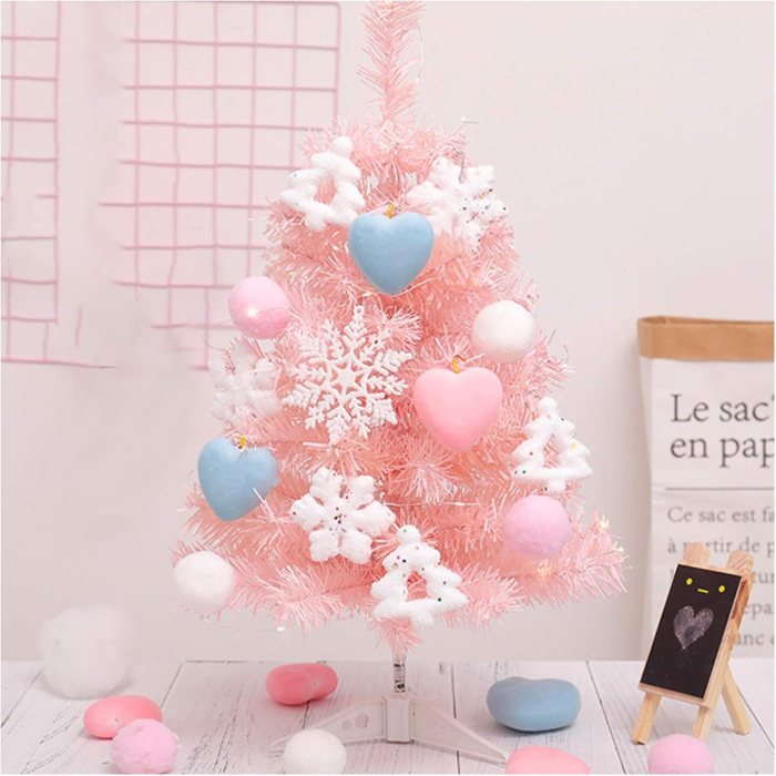 Pink christmas tree decor ideas