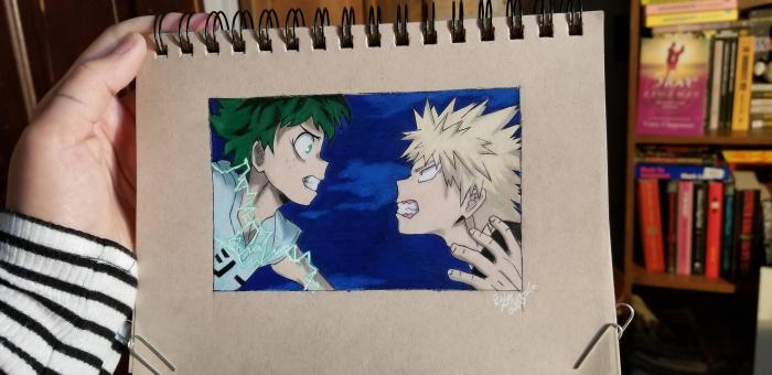 Coloring Anime with Colored Pencils