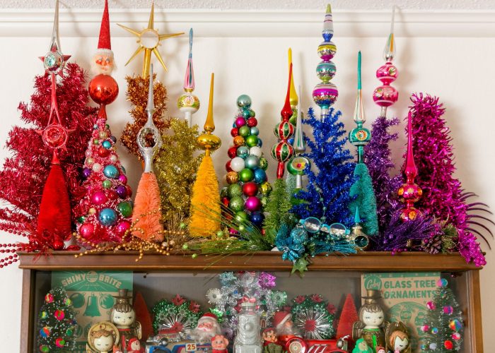 Bright color christmas decor