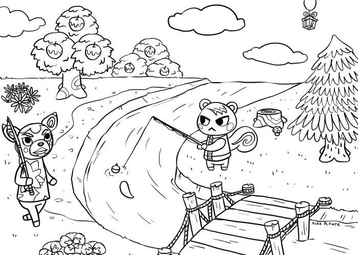 Animal Crossing Characters Coloring Pages