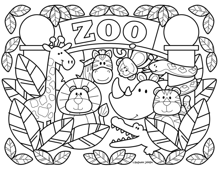 Free coloring book animals